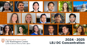 Grid of 17 headshots with text at the bottom: 2024-2025 DC Concentration