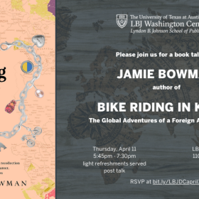 Invitation for book talk on April 11 at the LBJ Washington Center